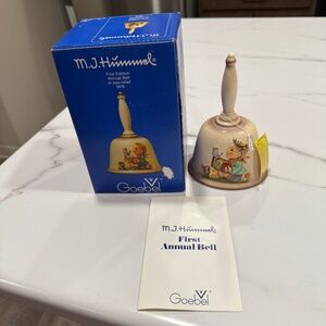 1978 1st Edition Annual Hummel Collectors Bell, Brand New in Original Box